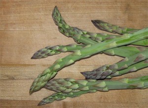 Fresh-picked asparagus
