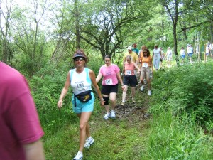 walkers on the trail