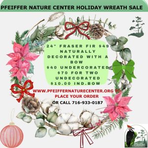 2025 Christmas Wreath fundraiser flyer with pricing