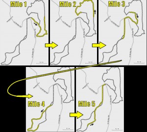 5mile trail map by mile