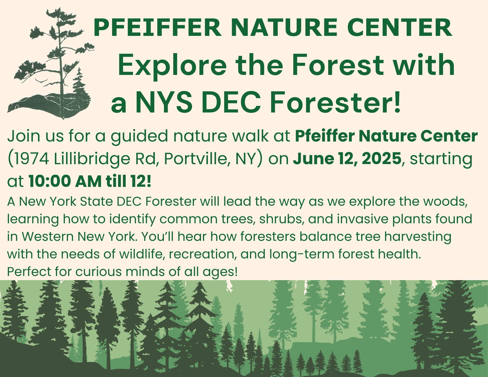 Explore the Forest with a NYS DEC Forester Flier