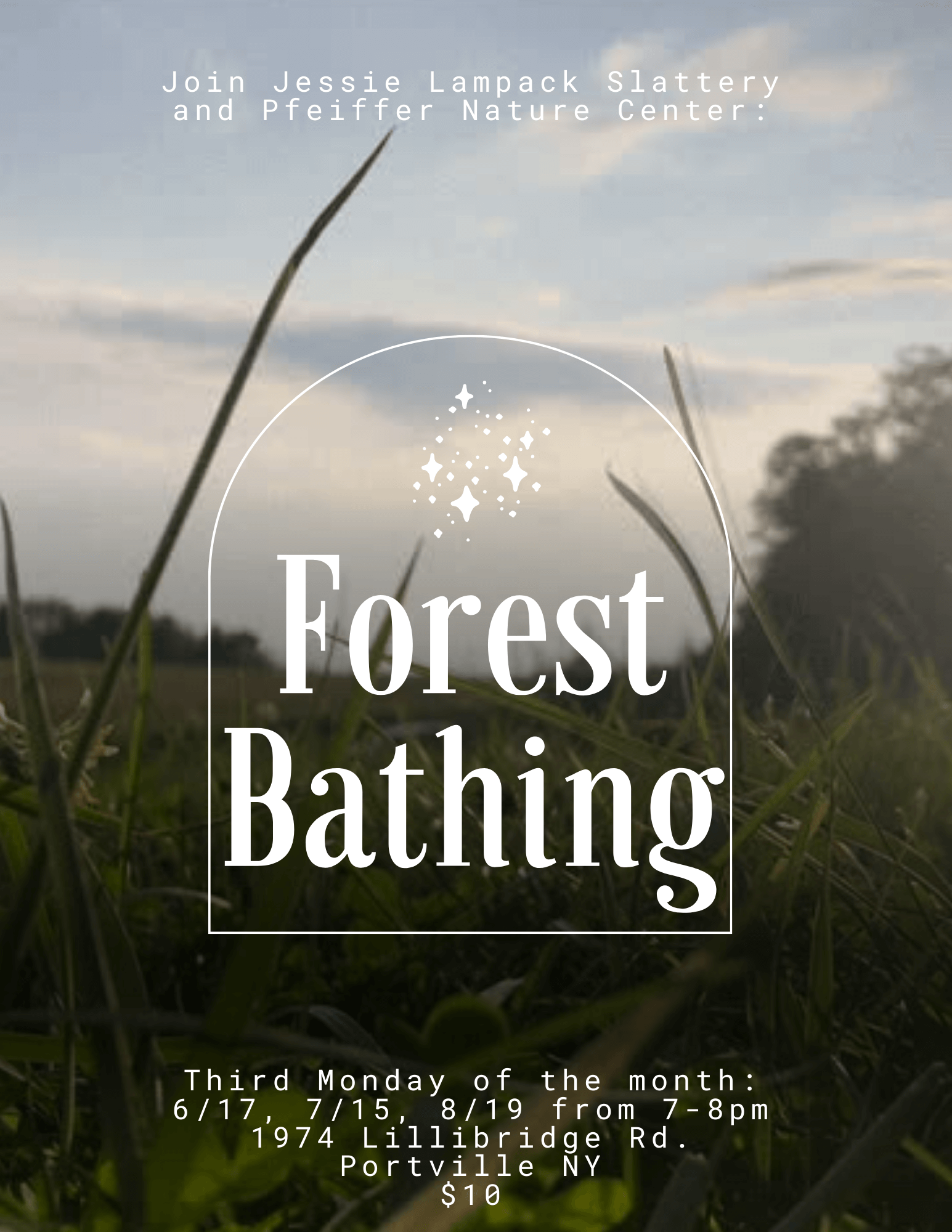 Forest bathing flyer