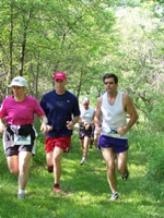 runners on the path